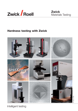 Hardness testing with Zwick Intelligent testing