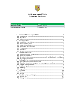 Or PDF Here - Bellewstown Golf Club