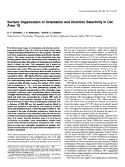 Surface Organization of Orientation and Direction Selectivity in Cat