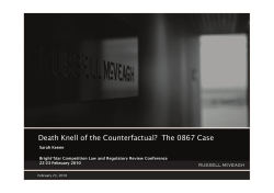 Death Knell of the Counterfactual? The 0867 Case
