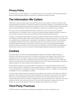 The Information We Collect Cookies Third Party Practices