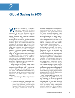 Global Saving in 2030