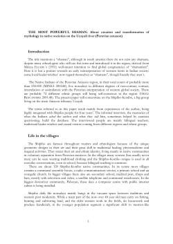 Introduction Life in the villages