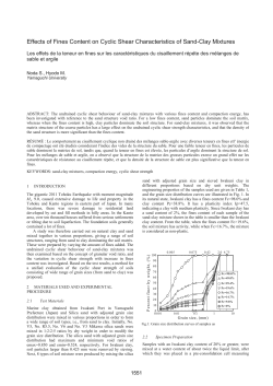 Effects of Fines Content on Cyclic Shear Characteristics of Sand