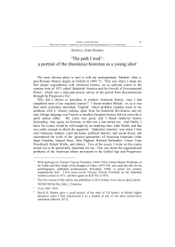 The path I trod - Pannon Management Review