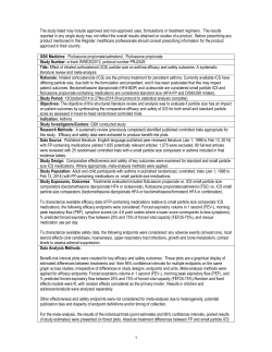 The study listed may include approved and non