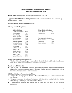 Presidents report - Prairie Gran Fondo