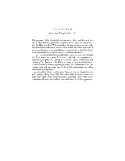 2002 - Kant, Immanuel - Theoretical Philosophy After 1781