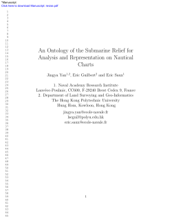An Ontology of the Submarine Relief for Analysis and
