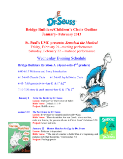 2014 B.B. outline Dr. Seuss Jan-Feb