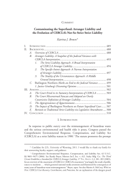 Arranger Liability - University of Wyoming