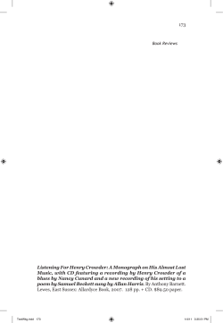 173 Listening For Henry Crowder