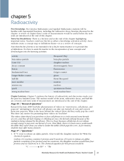 chapter 5 Radioactivity