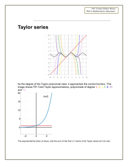 Taylor series - Educación Matemática.