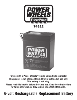 6-volt Rechargeable Replacement Battery