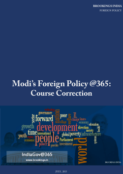 Modi`s Foreign Policy @365