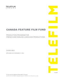 November 17, 2016 - to date Guidelines