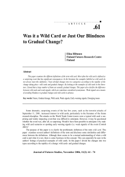 Nov 2006_Times - Journal of Futures Studies