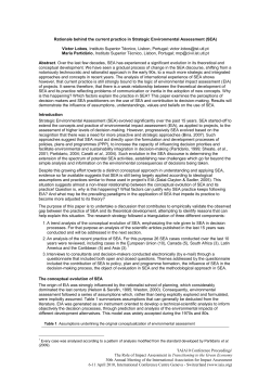 Rationale behind the current practice in SEA