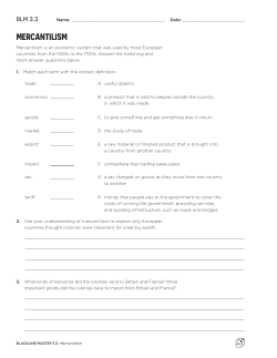 Mercantilism - WordPress.com