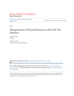 Measurement of Normal Stresses at the Soil