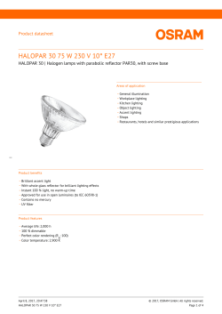 HALOPAR 30 75 W 230 V 10&deg; E27