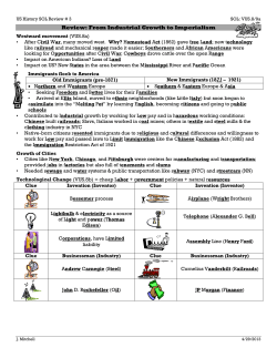 Review: From Industrial Growth to Imperialism