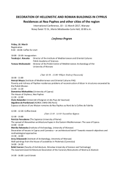 DECORATION OF HELLENISTIC AND ROMAN BUILDINGS IN