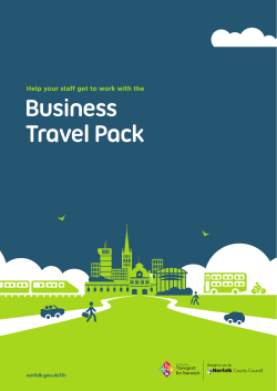 Business Travel Pack - Norfolk County Council