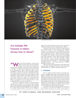 Are Multiple Rib Fractures in Infants Always Due to Abuse?