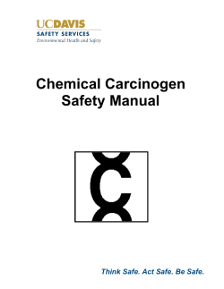 Chemical Carcinogen Safety Manual