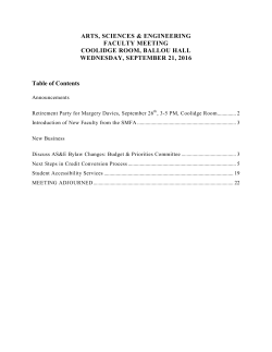 Meeting minutes - Tufts University