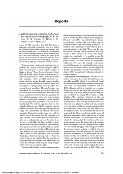 A gold foil electrode: extending the horizons for clinical