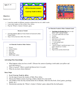 I Lost My Tooth in Africa