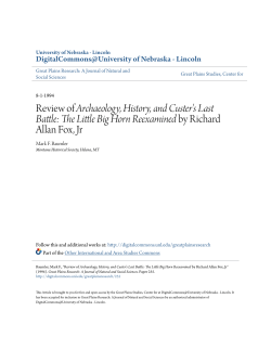 Review of Archaeology, History, and Custer`s Last Battle: The Little