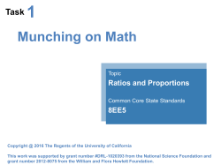 Presentation Slides - Center on Standards and Assessment