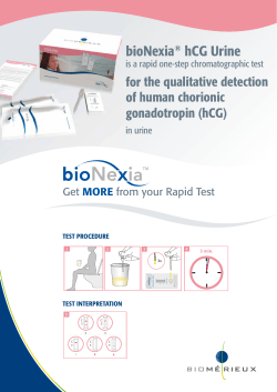 bioNexia&reg; hCG Urine