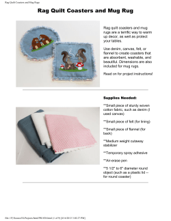 Rag Quilt Coasters and Mug Rugs