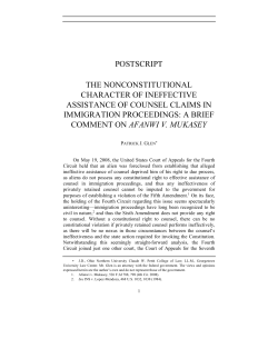 postscript the nonconstitutional character of ineffective assistance of