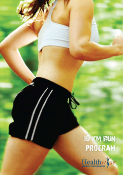 10 km run program - Healthwise Global