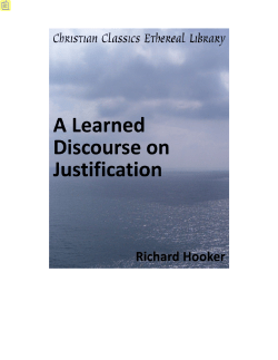 A Learned Discourse on Justification