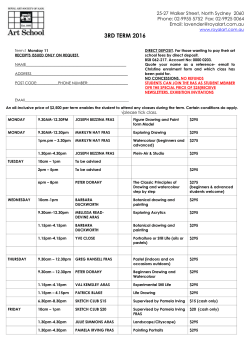 3rd term 2016 enrolment form
