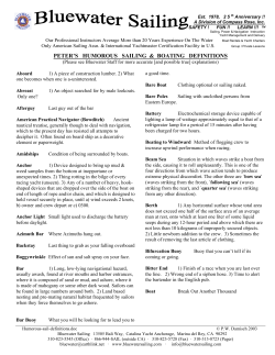 Humorous Sail Definitions