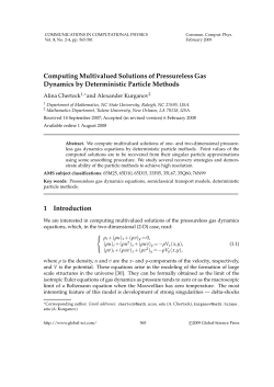 Computing Multivalued Solutions of Pressureless Gas Dynamics by