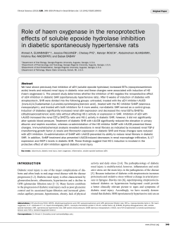 Role of haem oxygenase in the renoprotective