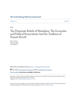 The Desperate Rebels of Shimabara: The Economic and Political