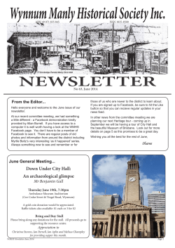 June - Wynnum Manly Historical Society