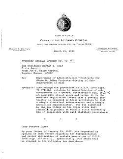 032 - Kansas Attorney General Opinions