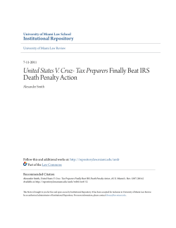 United States V. Cruz - University of Miami School of Law