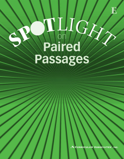 SPOTLIGHT on Paired Passages